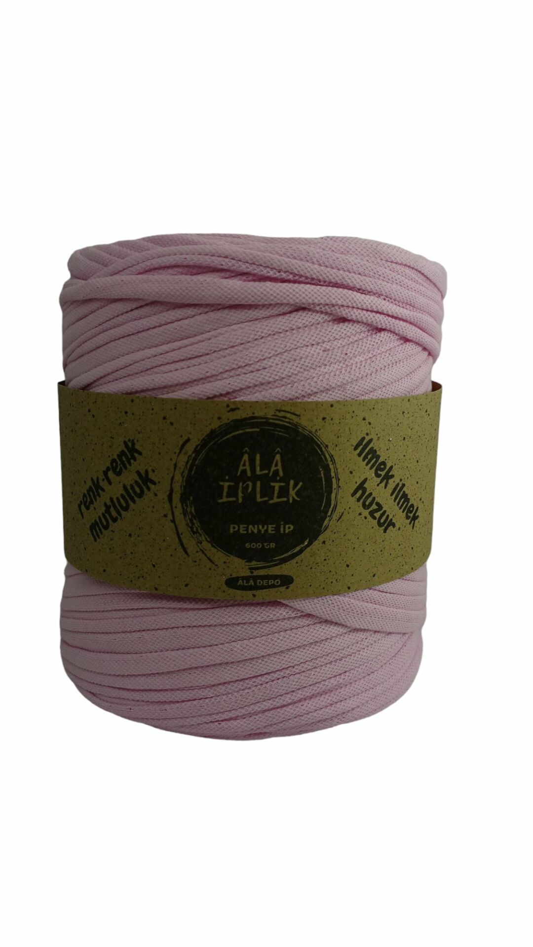 LAKOST Penye İp Çanta Sepet Paspas Örgü İpi 600 Gram Toz Pembe