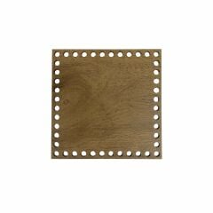 Ahşap Kare Sepet Tepsi Tabanı Meşe 4 'lü