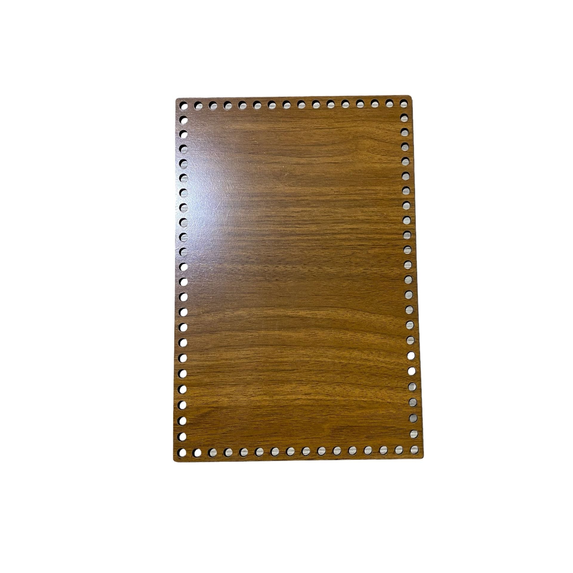 Ahşap Dikdörtgen Sepet Tepsi Tabanı 30x20 cm Ceviz Çift Yüz 3 mm MDF