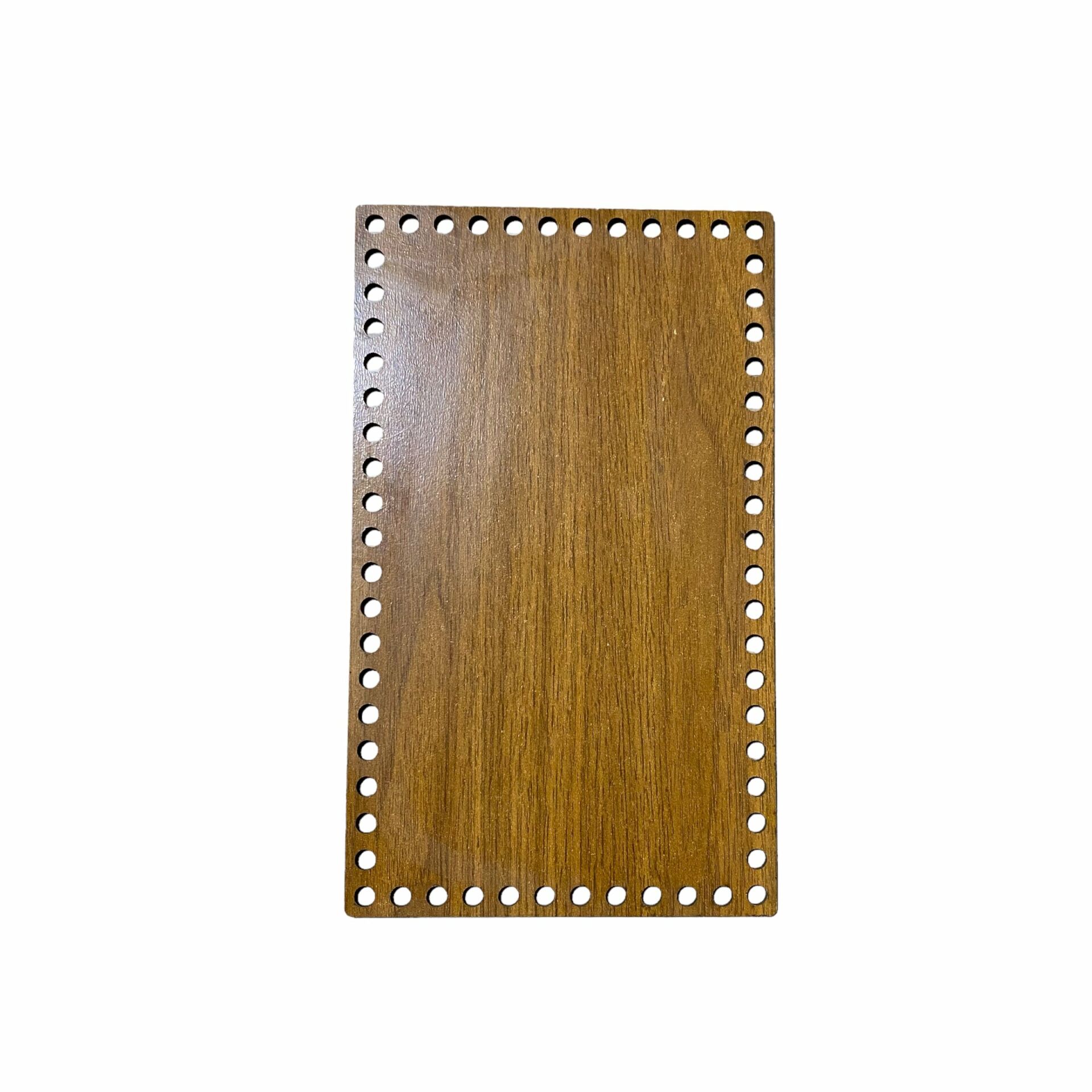 Ahşap Dikdörtgen Sepet Tepsi Tabanı 25x15 cm Ceviz Çift Yüz 3 mm MDF