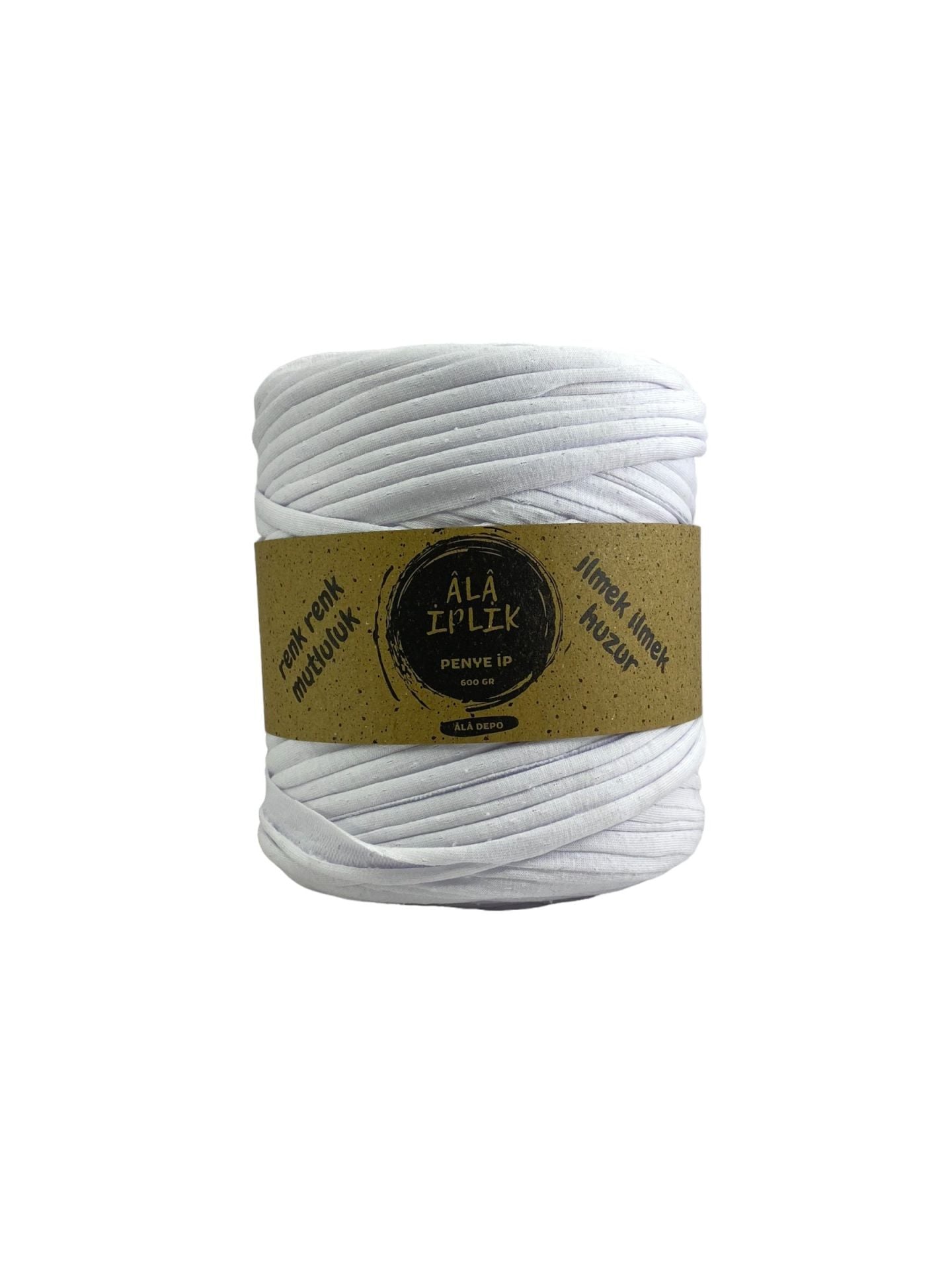 İki İplik Penye İp 600 Gram Beyaz Renk
