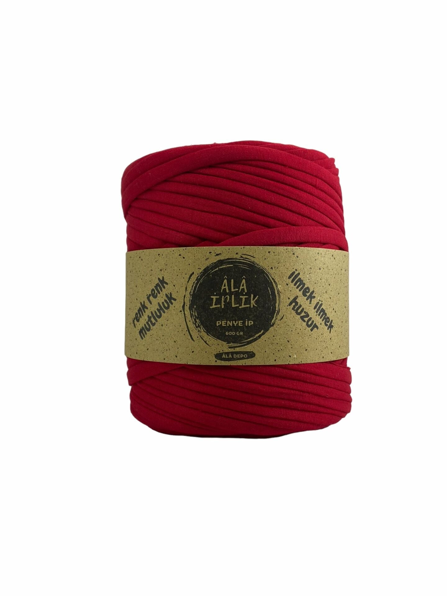 İKİ İPLİK Penye İp 600 Gram Kırmızı Renk