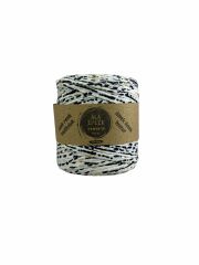 İKİ İPLİK Penye İp 600 Gram Beyaz Leopar Desenli Renk