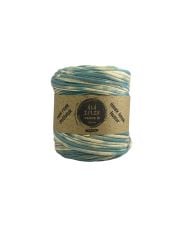 İKİ İPLİK Penye İp 600 Gram Mavi Batık Desenli Renk