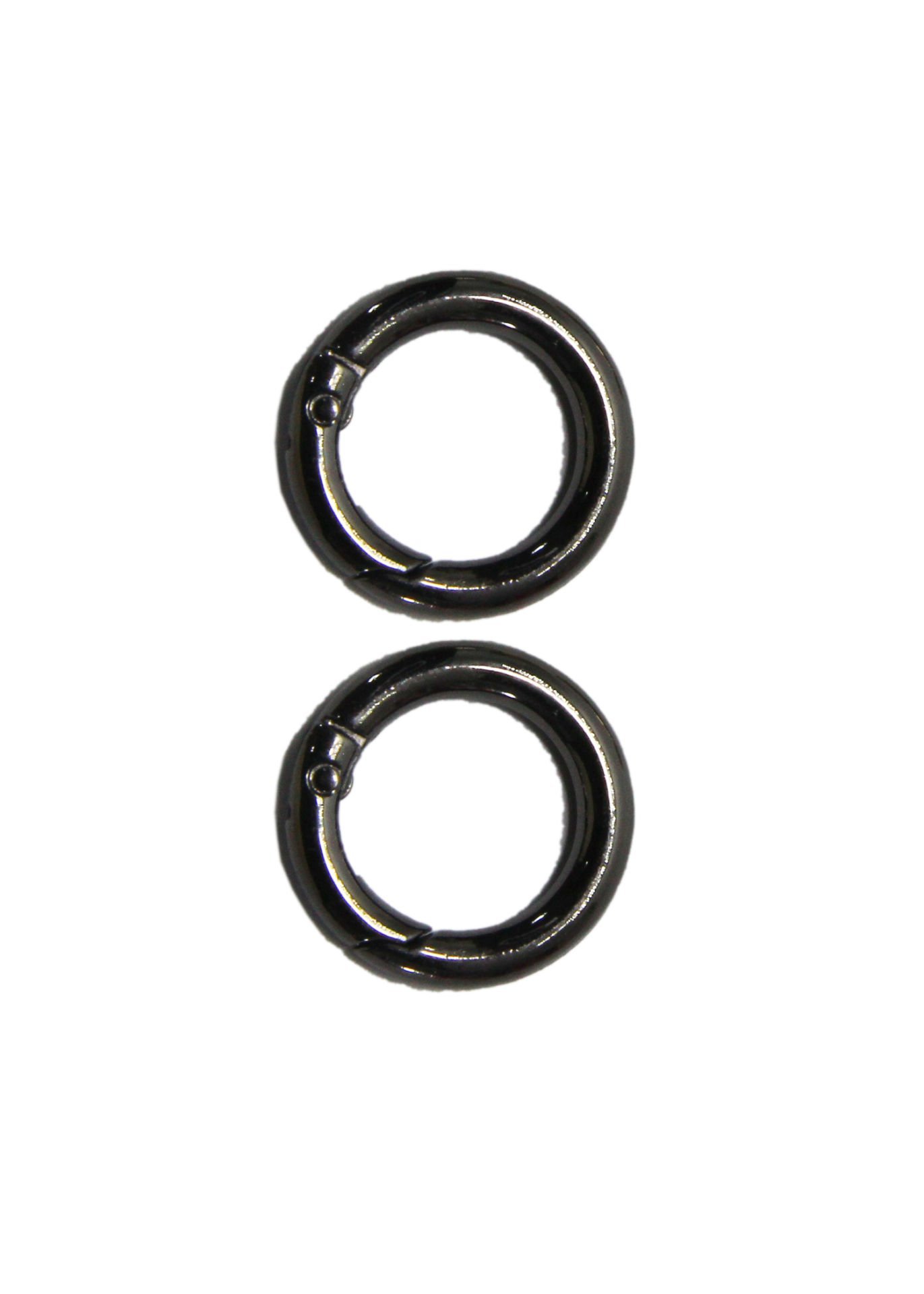 Yaylı Halka 2cm (2 Adet) Siyah