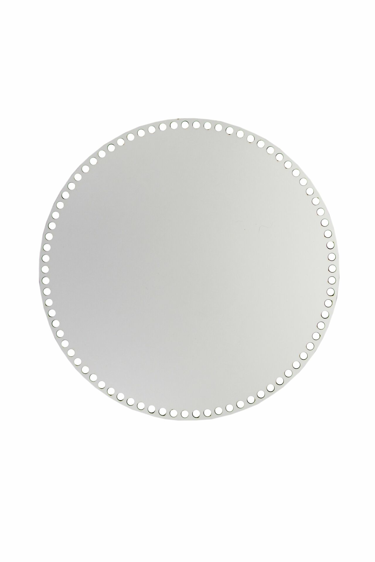 Ahşap Sepet Tepsi Tabanı 35 cm Yuvarlak Ceviz Çift Yüz 3mm