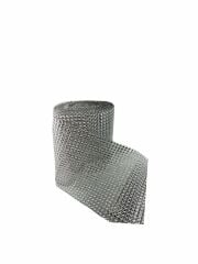 1 Metre Şerit Taş Gümüş Renk 24 Sıralı