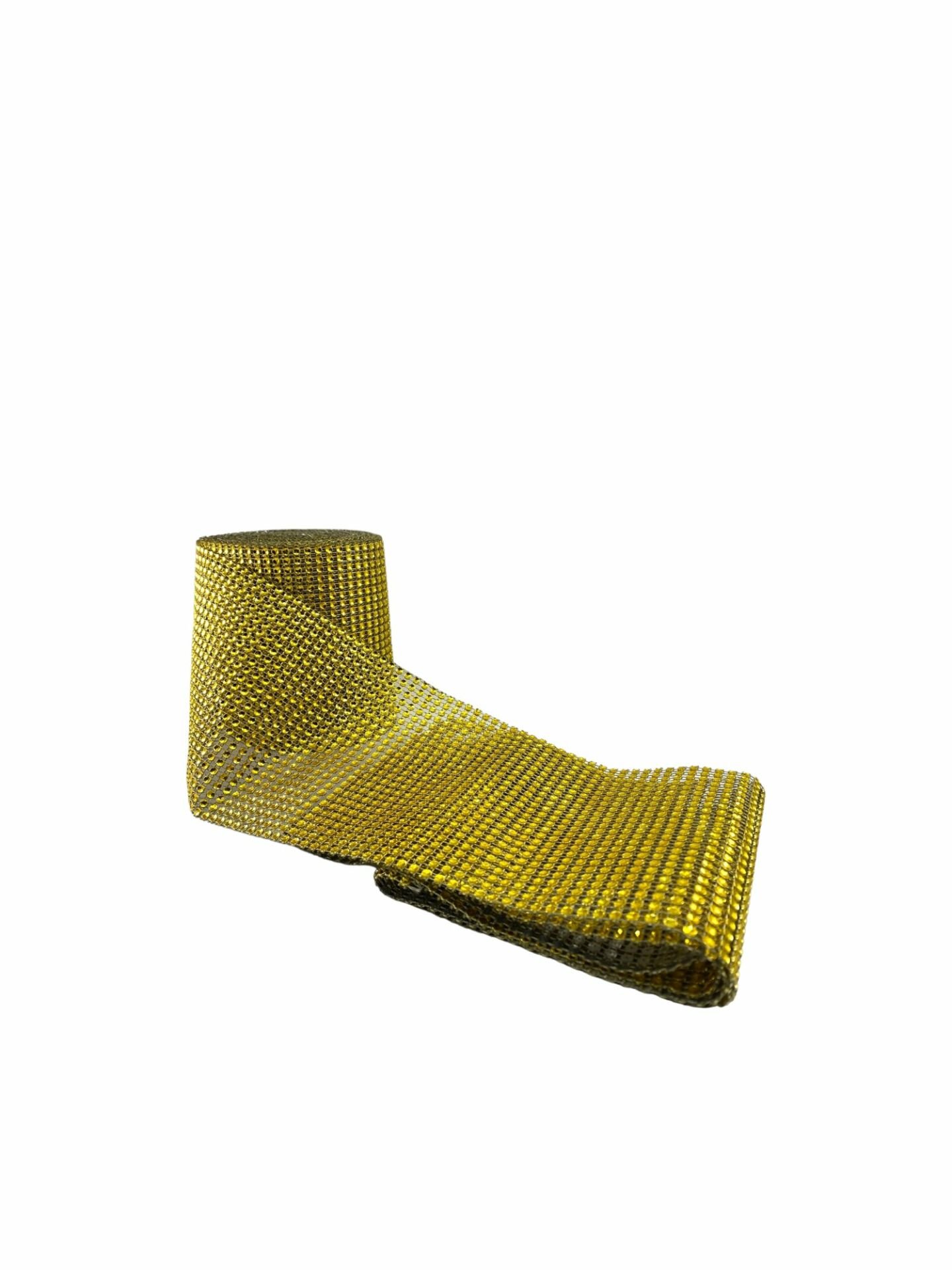 1 Metre Şerit Taş Gold Renk 24 Sıralı