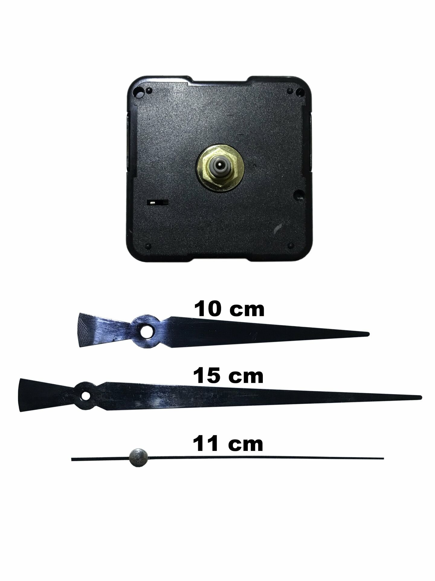 Duvar Saati Mekanizması Akar Sessiz 1. Sınıf Askısız 14mm Şaft - Büyük 15cm Akrep Yekovan