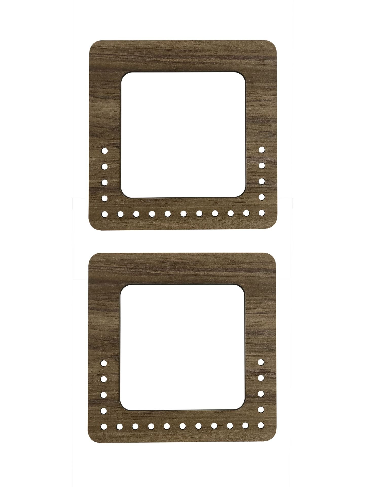 Ahşap Çanta Sapı Kare Model 15x15 cm 3mm Mdf Çanta Kulp Kayın