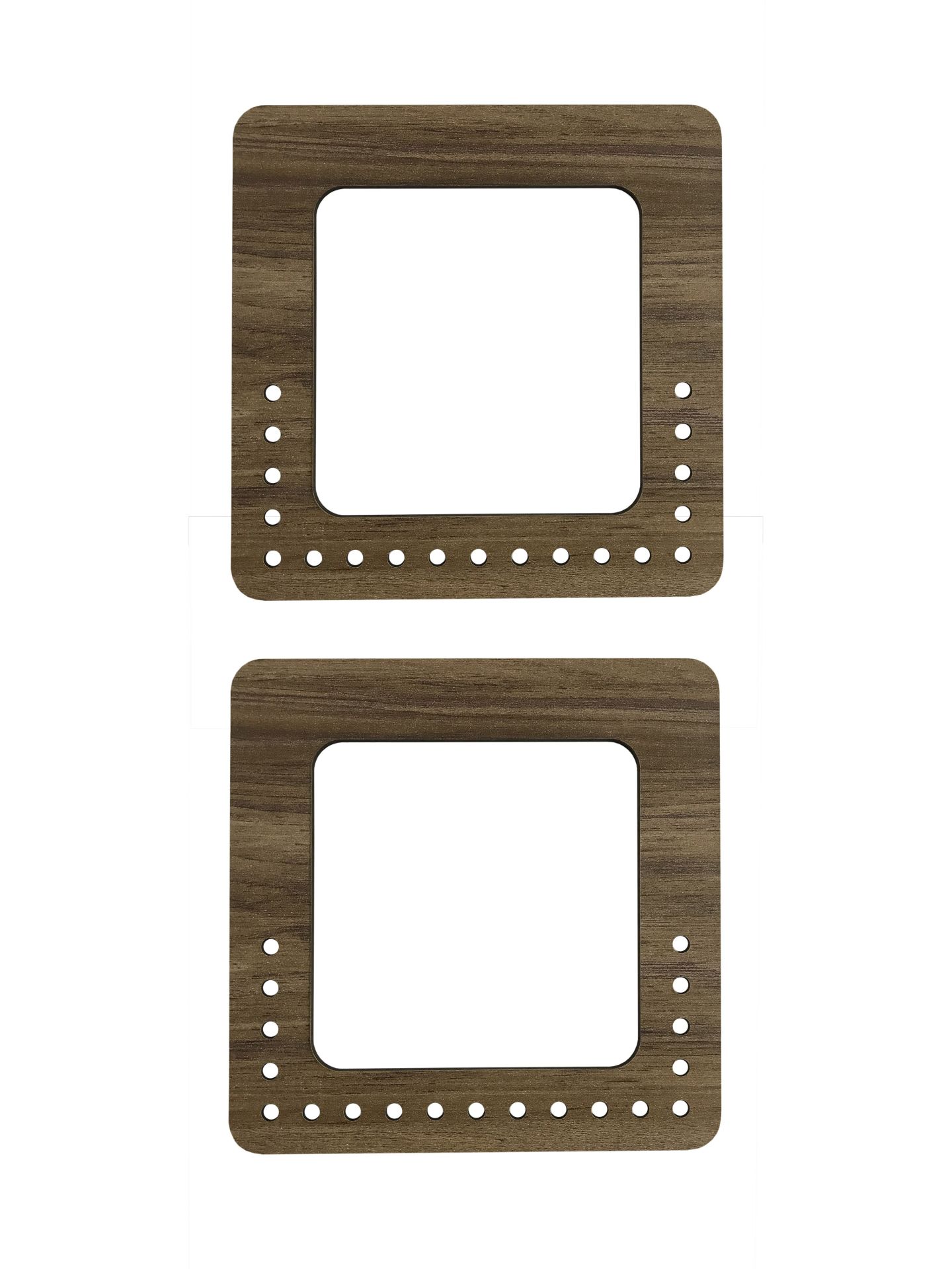 Ahşap Çanta Sapı Kare Model 15x15 cm 3mm Mdf Çanta Kulp Kayın