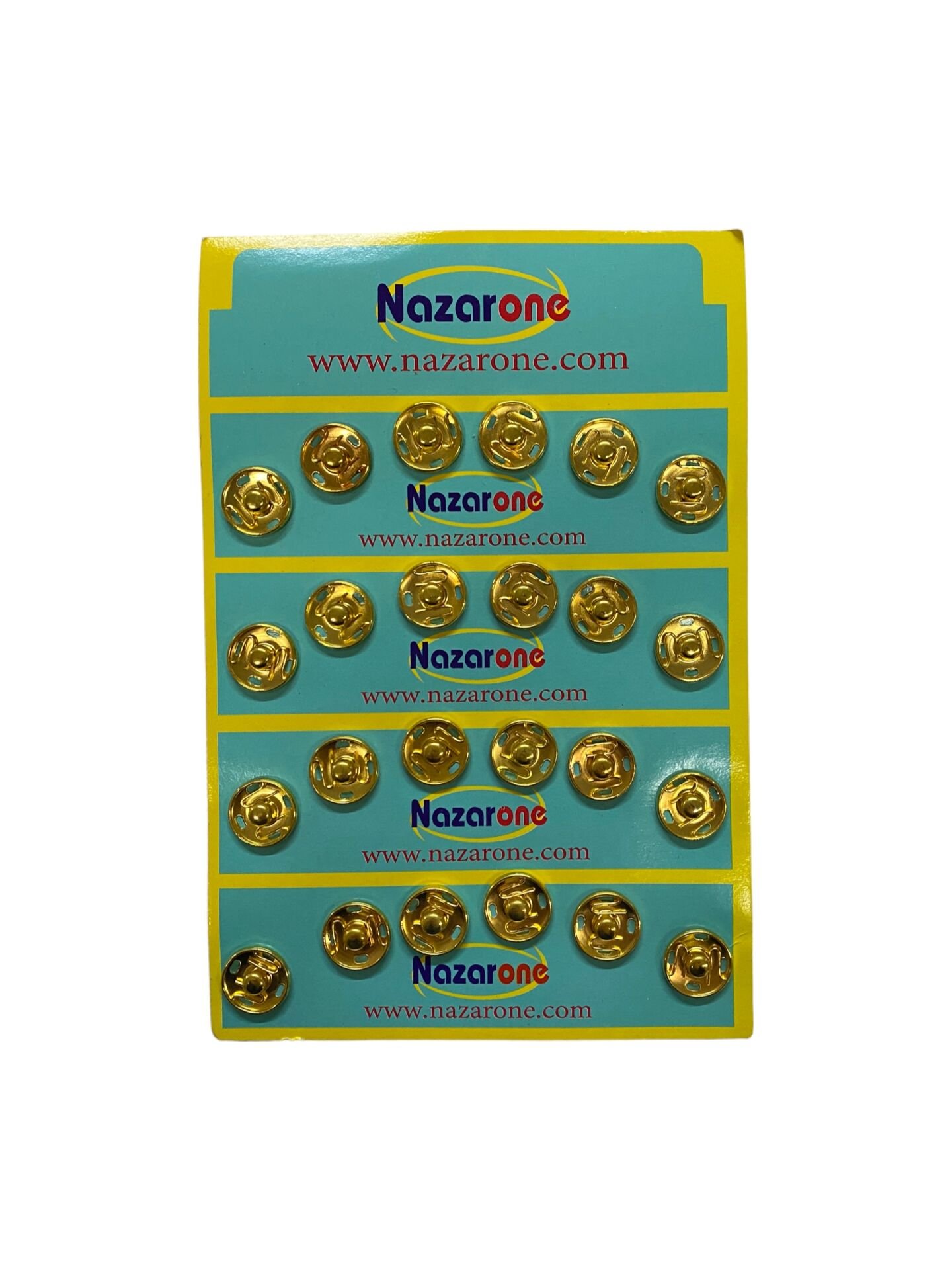 Çıtçıt Düğme Gold Renk  (15mm) 24 Adet