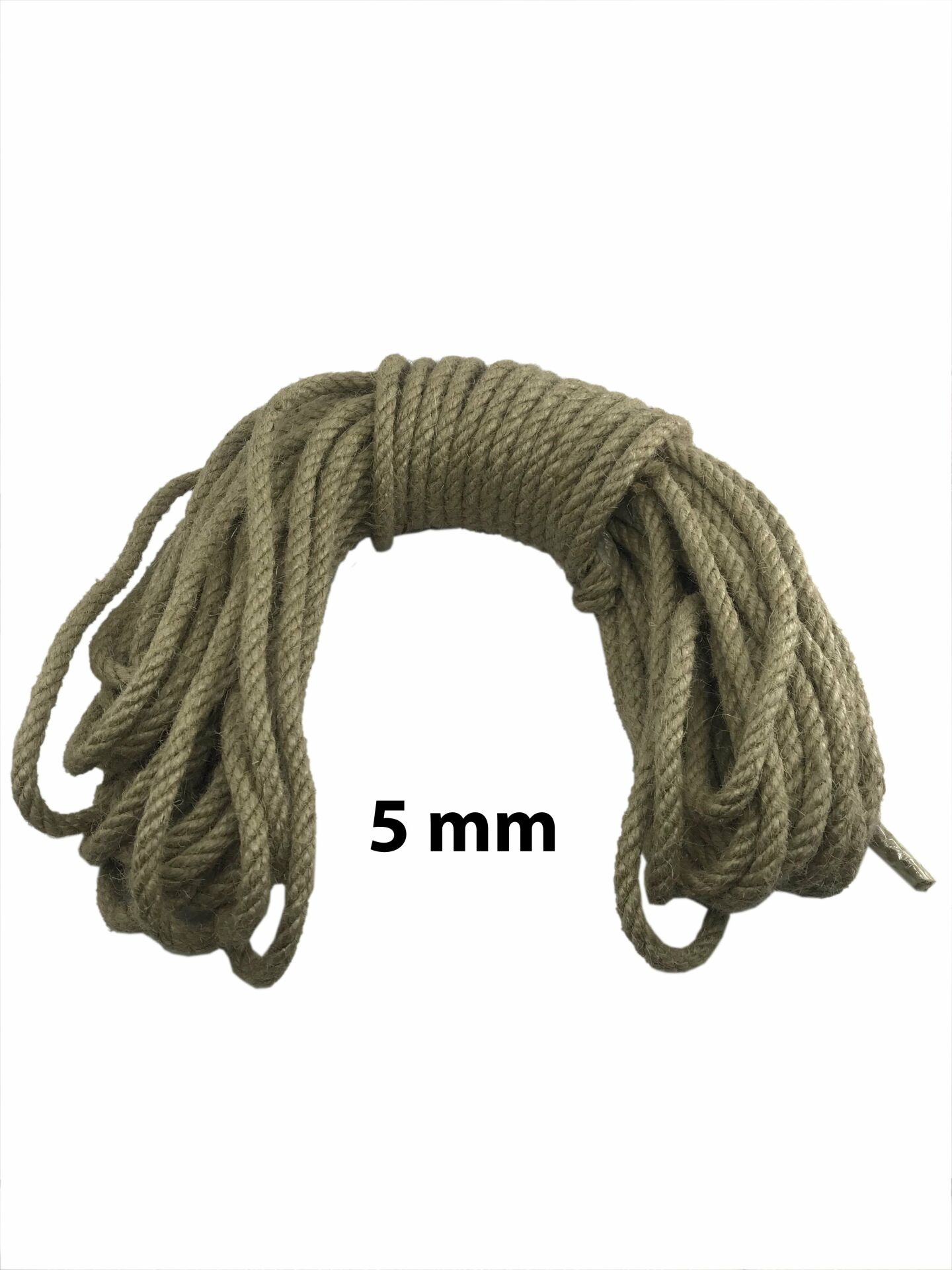 Jüt Halat 5 mm 10 Metre Hasır İp Urgan İpi Dekoratif İp