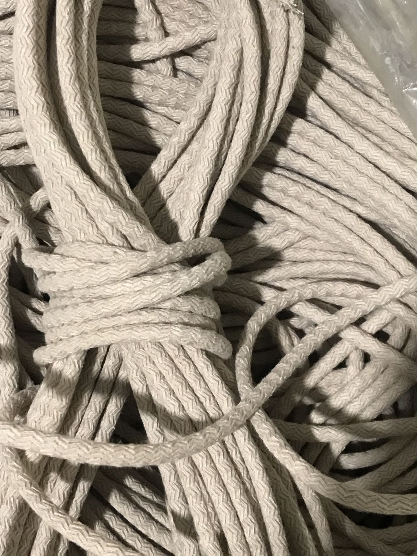 Makrome İp (10 Metre) Kordon Kaytan Dokuma İpi Bej