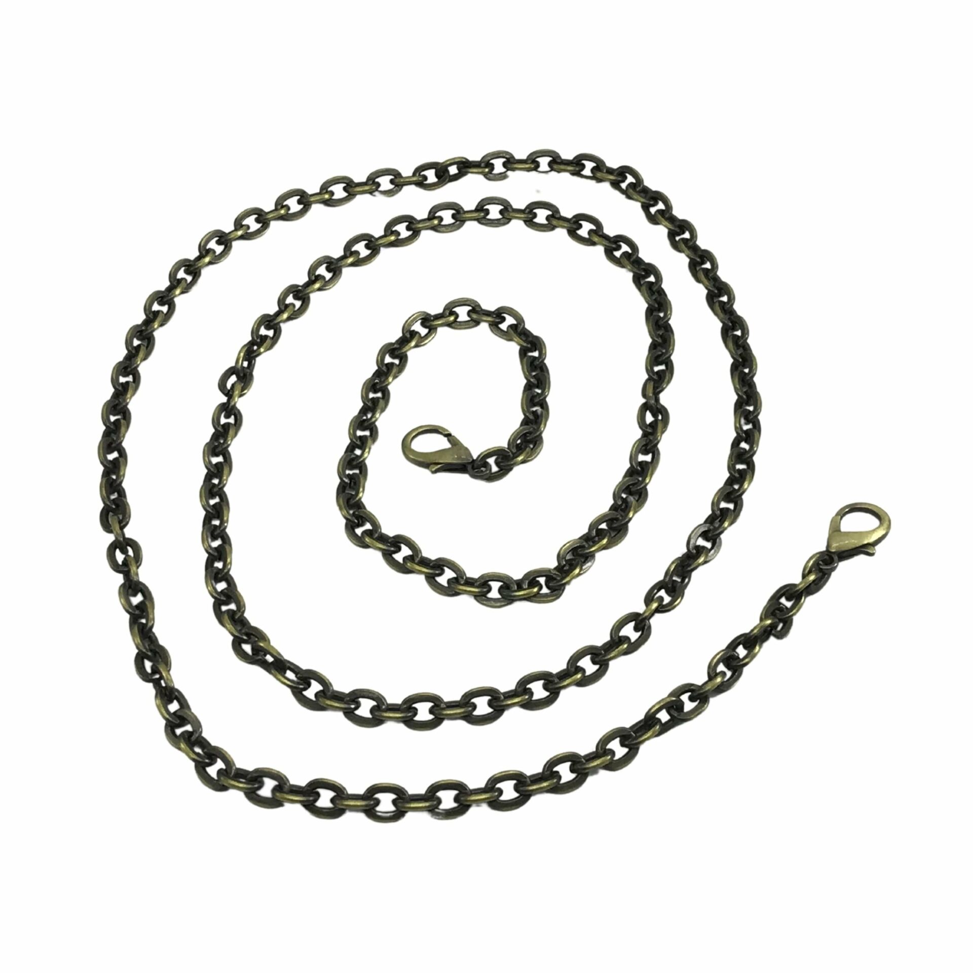 Metal Çanta Zinciri İthal 0,7mm Kancalı Antik Renk