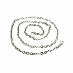 Metal Çanta Zinciri İthal 0,7mm Kancalı Gümüş