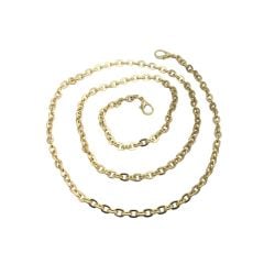 Metal Çanta Zinciri İthal 0,7mm Kancalı Light Gold (Altın)
