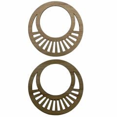 Ahşap Çanta Sapı Mdf Kulp Açık Meşe Zebra Desen  (1 Çift)