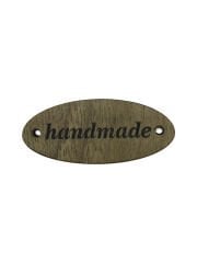 Ahşap Rustik Handmade (El Yapımı) Etiketi 8 Adet
