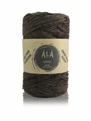 Şönil İplik Kadife 2mm 100 Gram Kahverengi 01