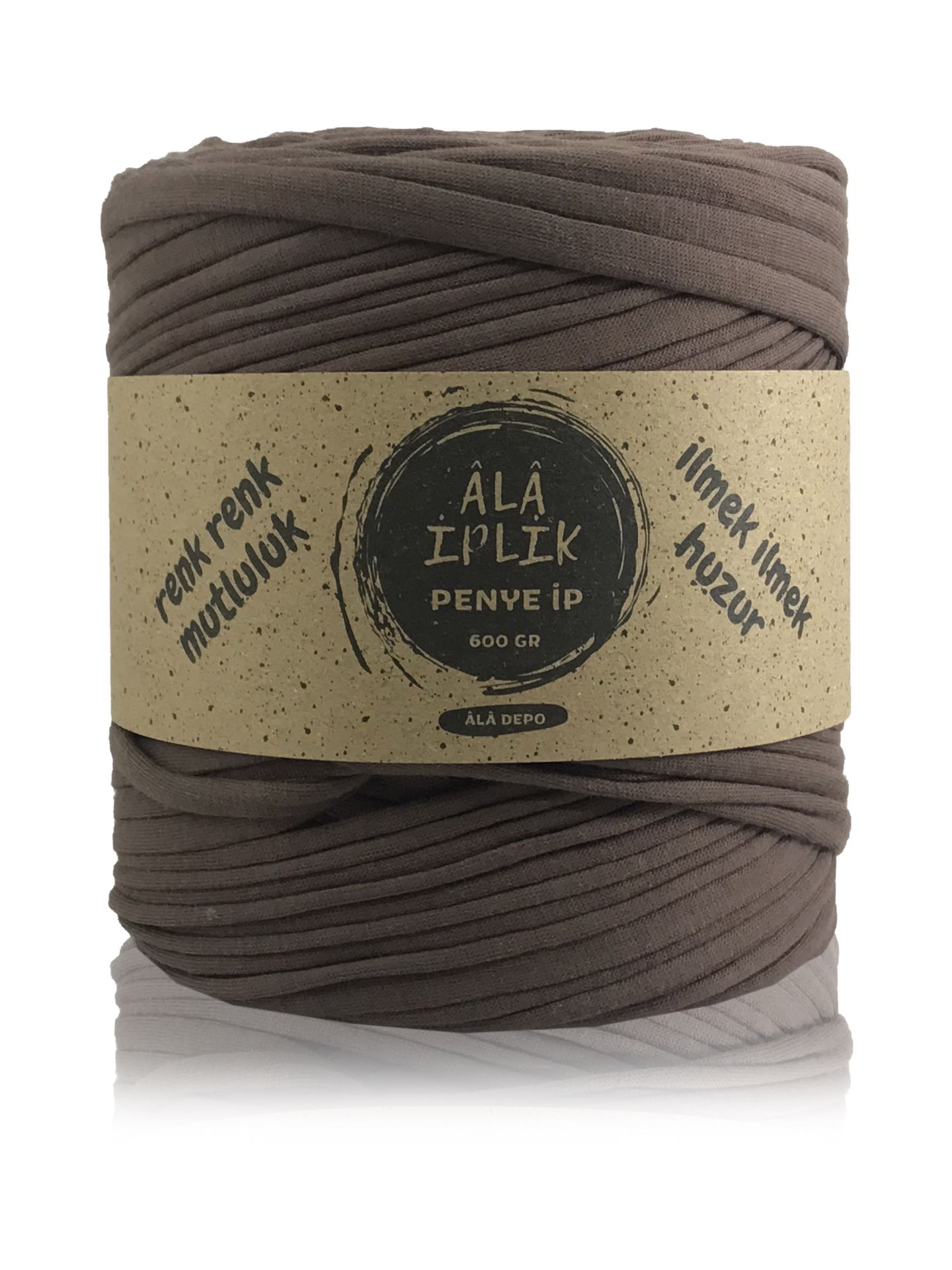 Penye İp Çanta Sepet Paspas Örgü İpi 600 Gram Kahverengi 516