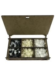 Yarım İnci  Süsleme Boncuk Seti 6 x 20 Gram (AHŞAP KUTULU)