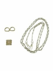 Çıtçıtlı Abiye Set 4 mm İnce Zincirli Çanta Aksesuar Seti Gümüş