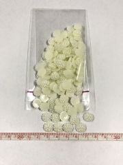 Yarım İnci Böğürtlen 10mm Süsleme Boncuk Krem 20 Gram (Yaklaşık 110 Adet)