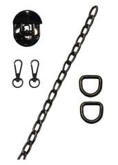 Çanta Aksesuar Seti Çevirmeli Kilitli Siyah