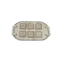 Ahşap Oval  Çay Seti (Açık Meşe)