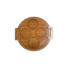 Ahşap Daire Çay Seti (Ceviz)