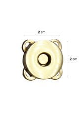 Mıknatıslı Çıtçıt Dikilebilir Çanta Aksesuarı Gold (2 Adet)