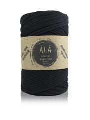 Pamuk Makrome İpi 2mm Cotton Zincir Makrome Çanta İpi Supla İpi Koton İp 250 Gram Siyah