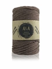 Pamuk Makrome İpi 2mm Cotton Zincir Makrome Çanta İpi Supla İpi Koton İp 250 Gram Kahve