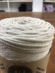 Pamuk Makrome İpi XL  Zincir Makrome Çanta İpi (500 Gram) Ekru