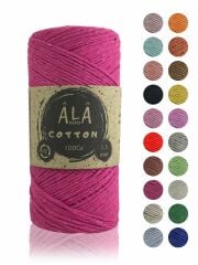 Cotton Panç Amigurumi İpi Koton Punch İpi 1,5mm - 100 Gram Fuşya