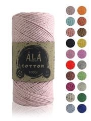 Cotton Panç Amigurumi İpi Koton Punch İpi 1,5mm - 100 Gram Pudra