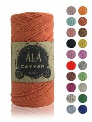 Cotton Panç Amigurumi İpi Koton Punch İpi 1,5mm - 100 Gram Turuncu