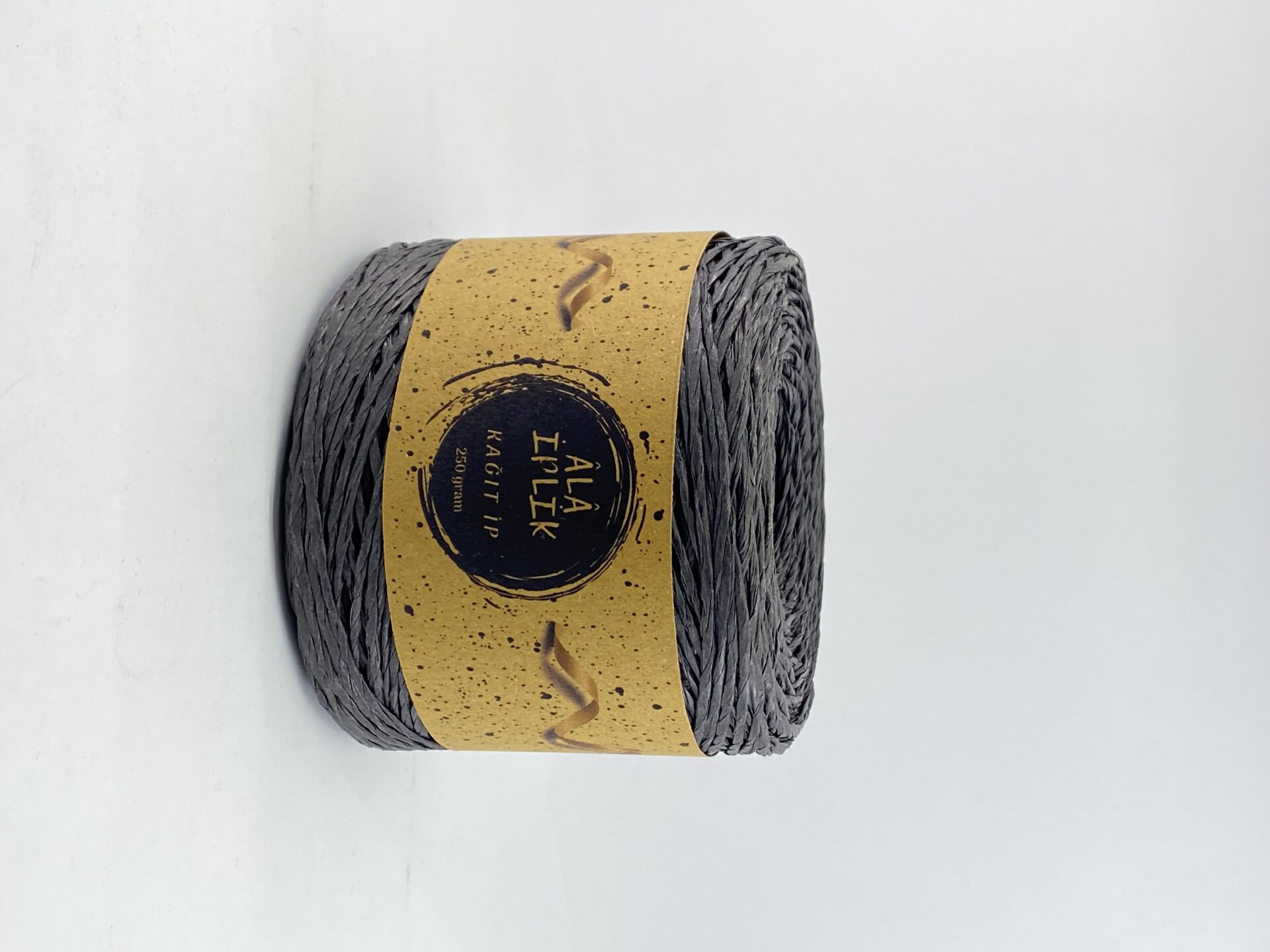 Kağıt İp Çanta Supla Şapka Örgü İpi 250 Gram Siyah