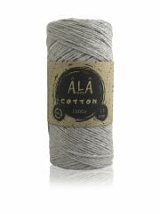 Cotton Panç Amigurumi İpi Koton Punch İpi 1,5mm - 100 Gram Melanj Gri