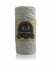 Cotton Panç Amigurumi İpi Koton Punch İpi 1,5mm - 100 Gram Melanj Gri