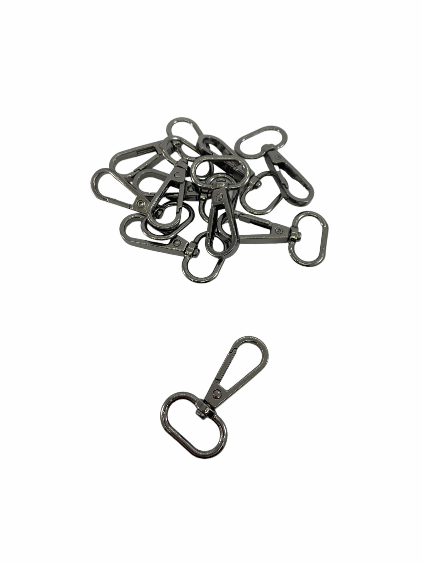 2 cm Kanca Çanta Aksesuarı (10 Adet) Siyah