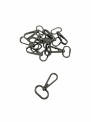 2 cm Kanca Çanta Aksesuarı (10 Adet) Siyah