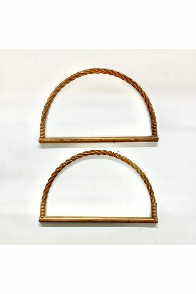 Plastik Ahşap Bambu Görünümlü Yivli Model Çanta Sapı (kulp) 12