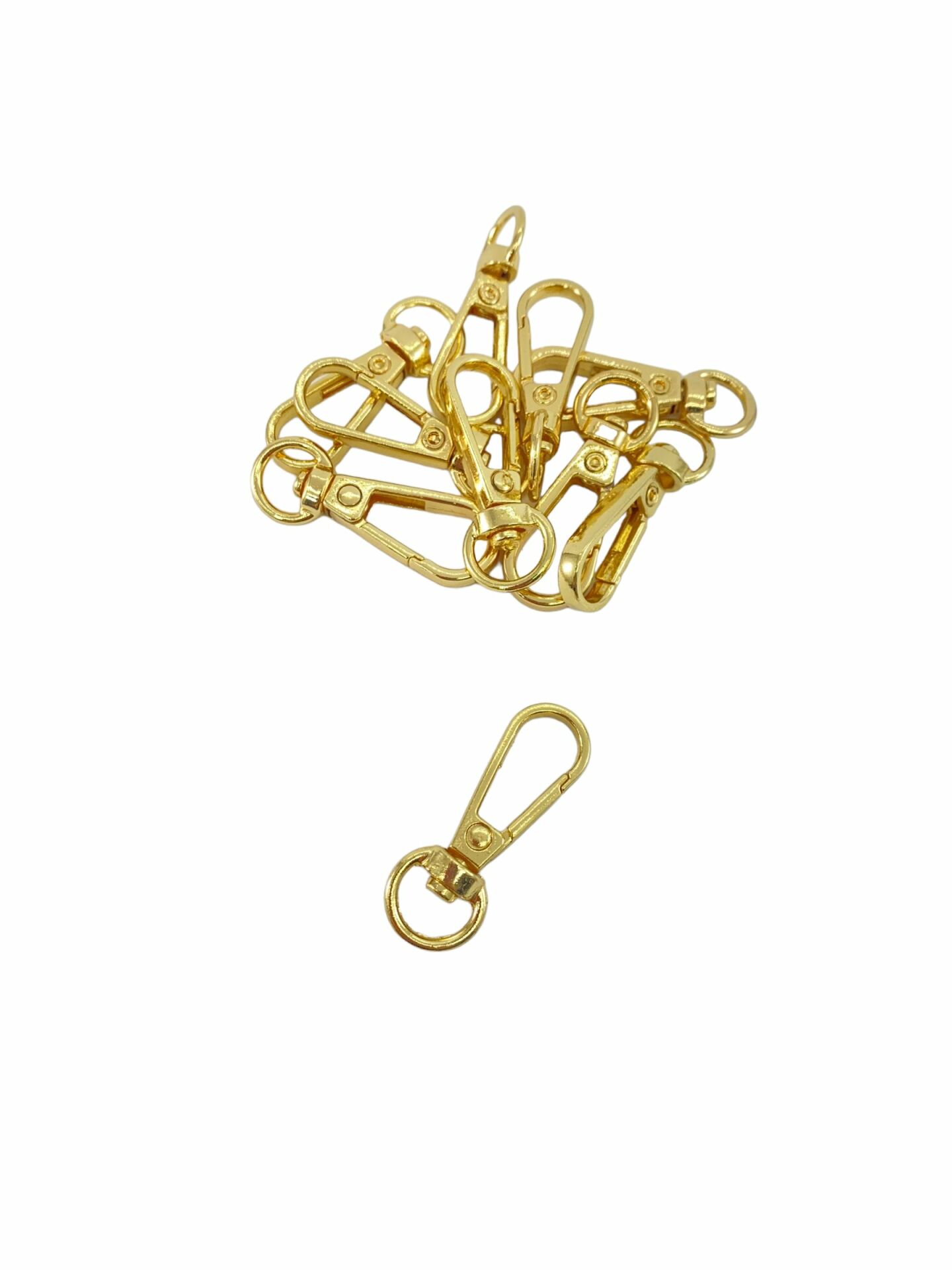 1 cm Kanca Çanta Aksesuarı (10 Adet) Gold