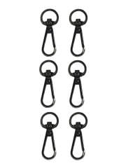 Kanca 1 cm Çanta Aksesuarı (6 Adet) Siyah