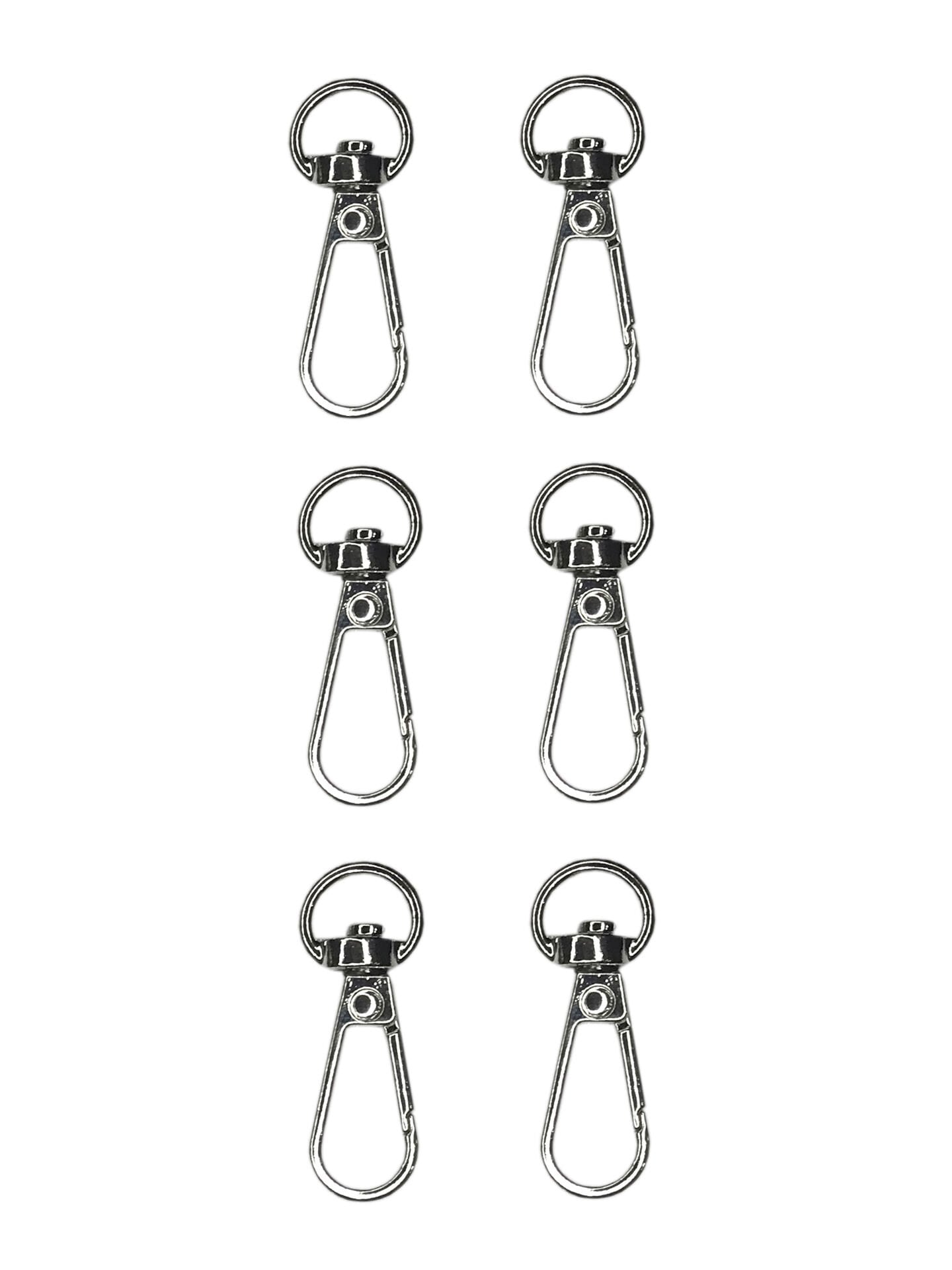 Kanca 1 cm Çanta Aksesuarı (6 Adet) Gümüş