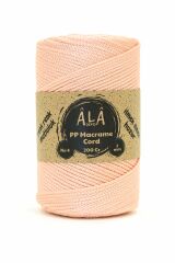 2 mm - 200 gr Polyester (PP) Makrome İpi 230 Mt Pudra