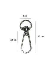 Kanca 1 cm Çanta Aksesuarı (4 Adet) Gümüş