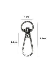 Kanca 1 cm Çanta Aksesuarı (2 Adet) Gümüş